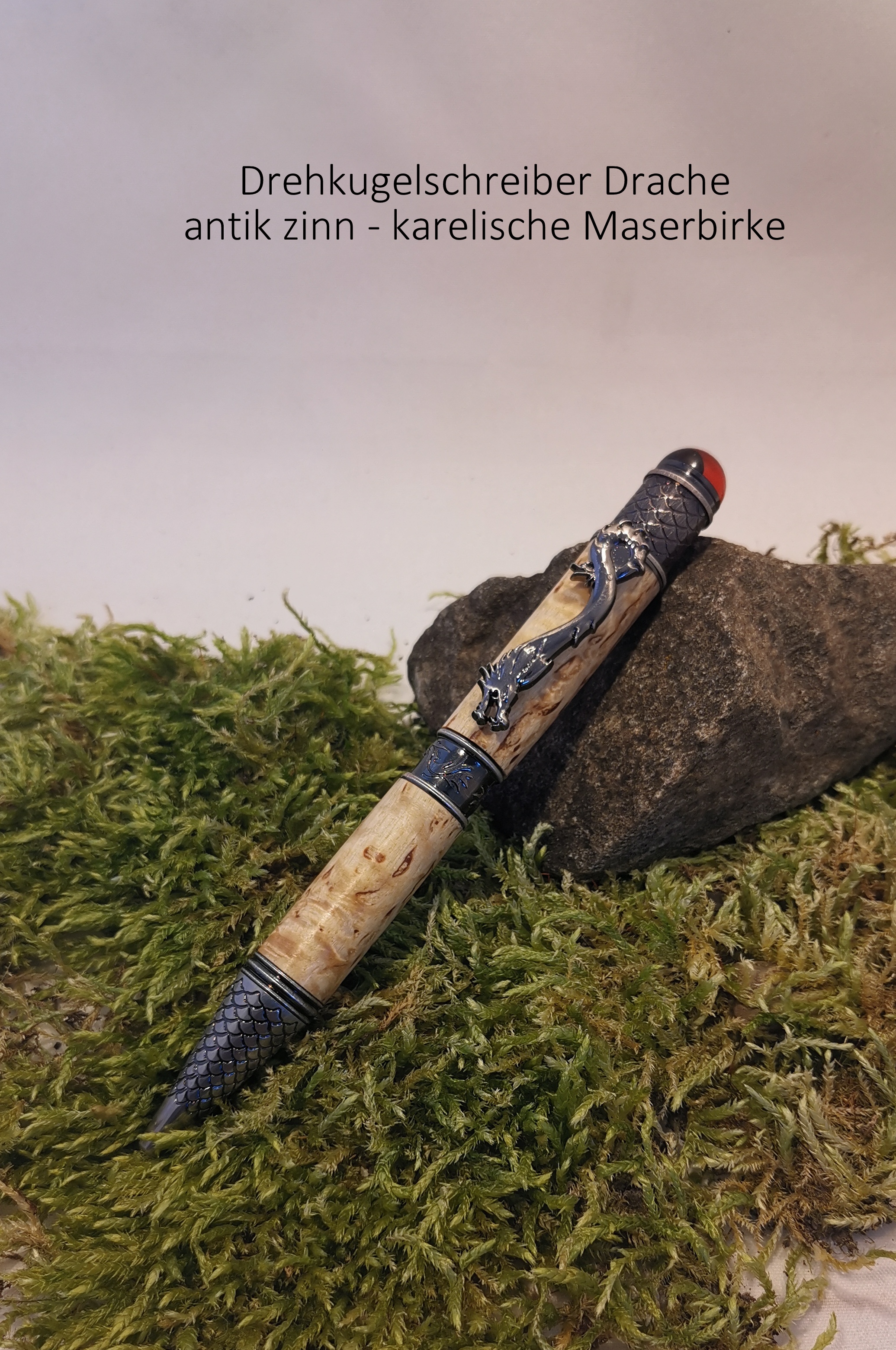 KS Drache antik zinn karel. Maserbirke