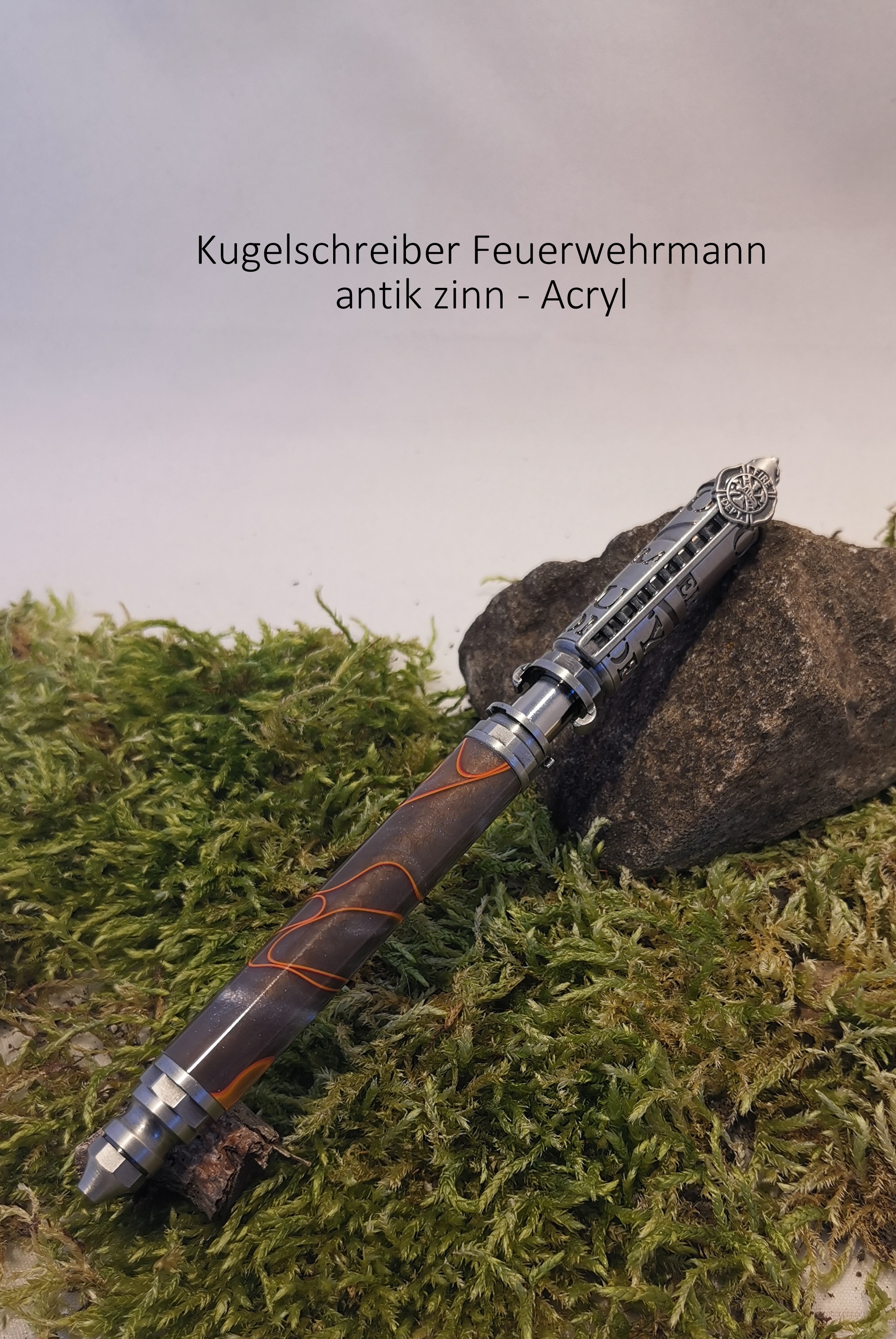 KS Feuerwehrmann antik zinn Acryl