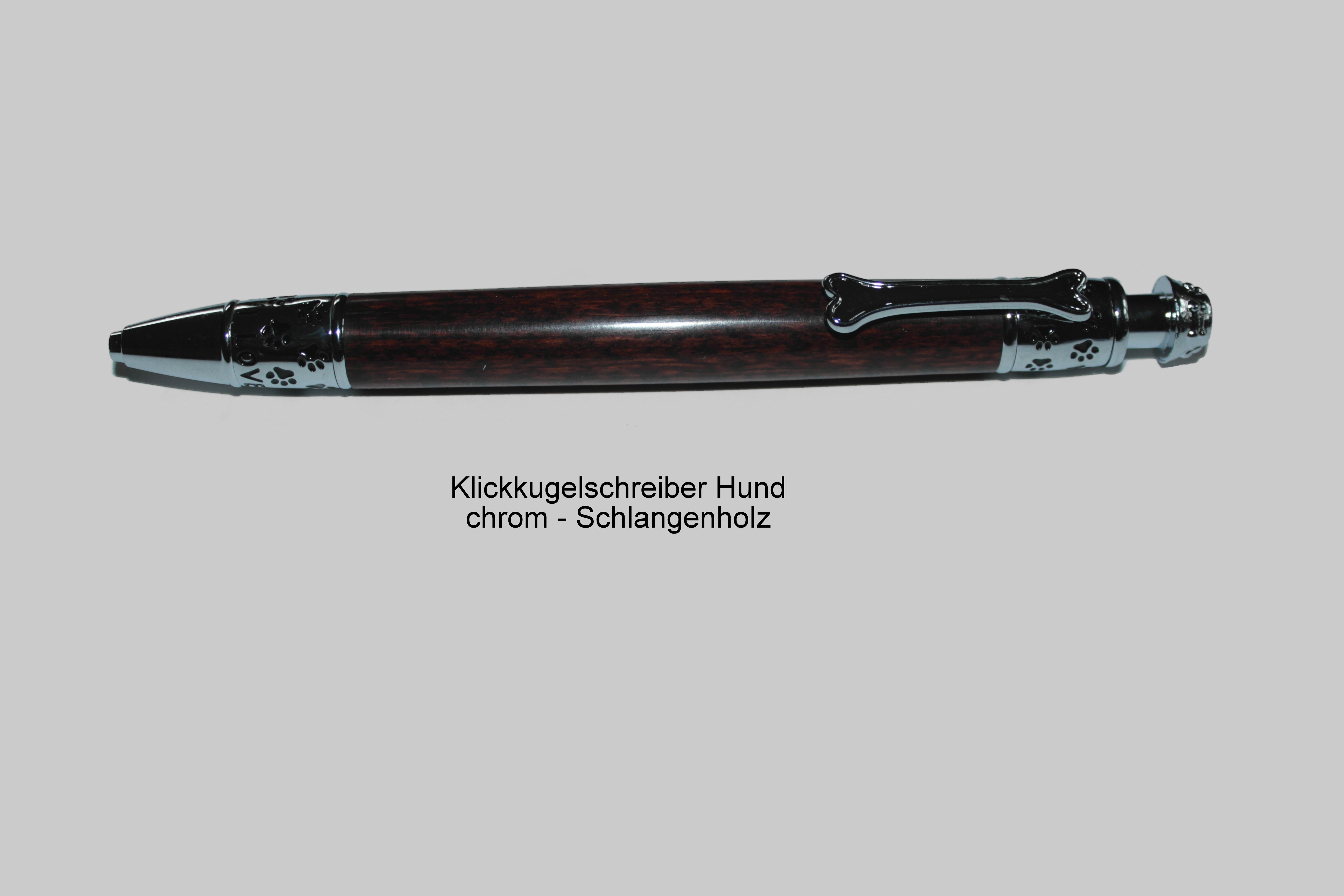 KS Hund chrom Schlangenholz